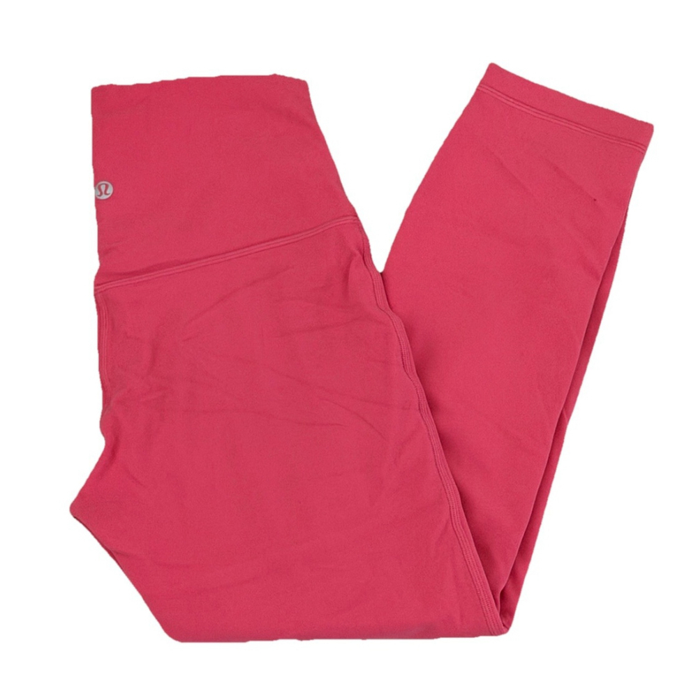 Lululemon Align HIGH RISE CROP LEGGING 23”Size 6 GLAZE PINK COLOR Waist 12.5”